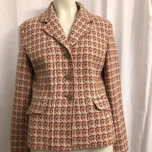Talbots Petite Tweed Blazer size 6